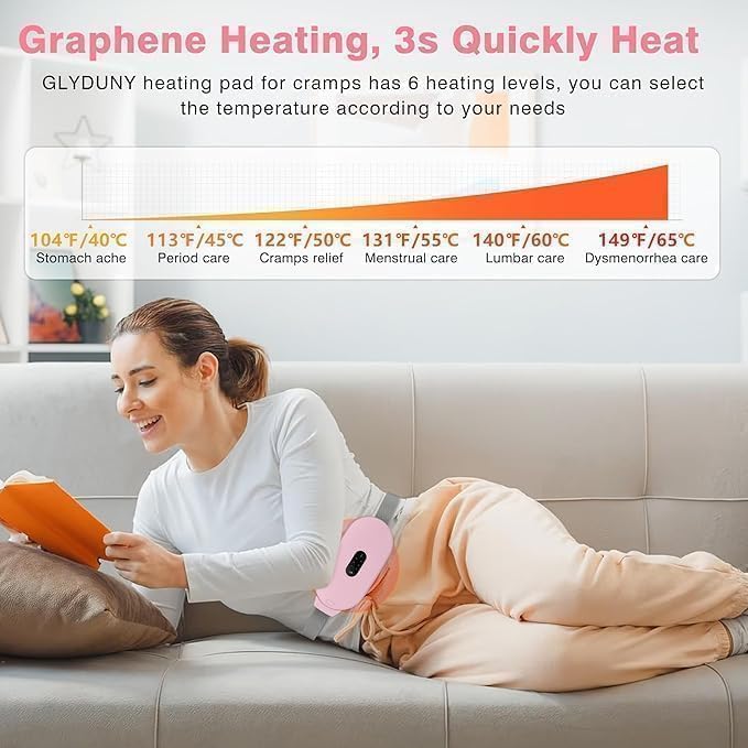 Portable Cordless Heating Pad – Period Pain Relief Belt