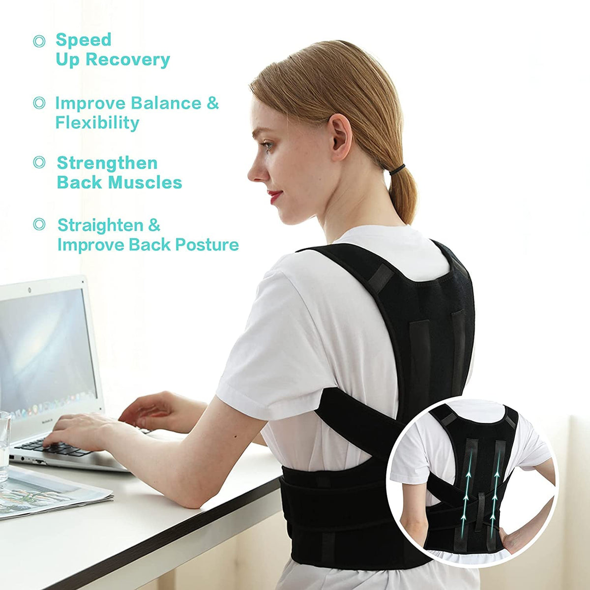 Posture Corrector Belt – Back & Shoulder Support