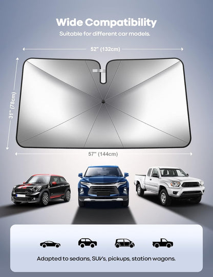Car Windshield Sunshade Umbrella – UV Heat Protection