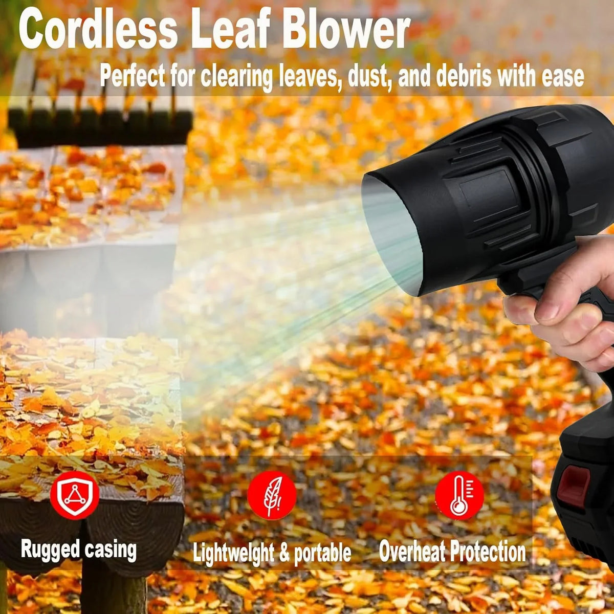 Cordless Leaf Blower – Powerful, Lightweight & Effortless Cleaning Solution