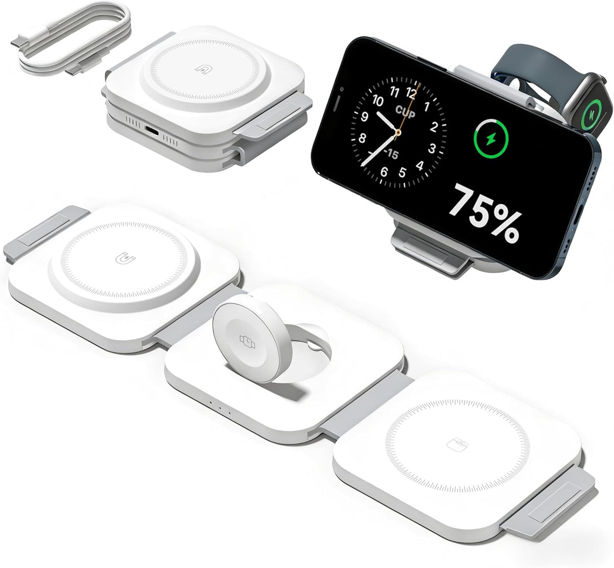 3-in-1 Magnetic Wireless Charging Station – Fast Charge All Your Apple Devices
