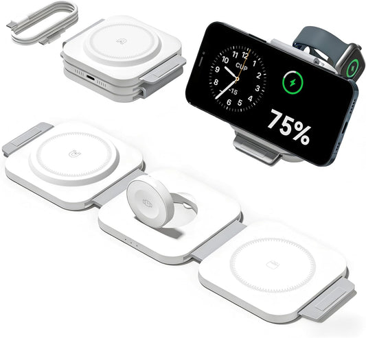 3-in-1 Magnetic Wireless Charging Station – Fast Charge All Your Apple Devices