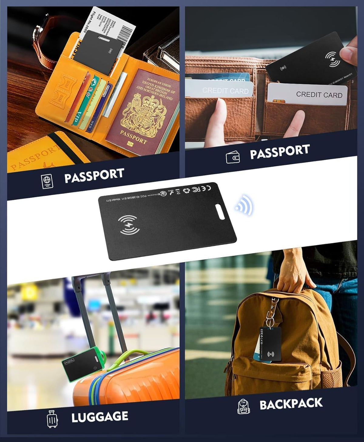 Smart Wallet Tracker Card – Find Lost Items Instantly