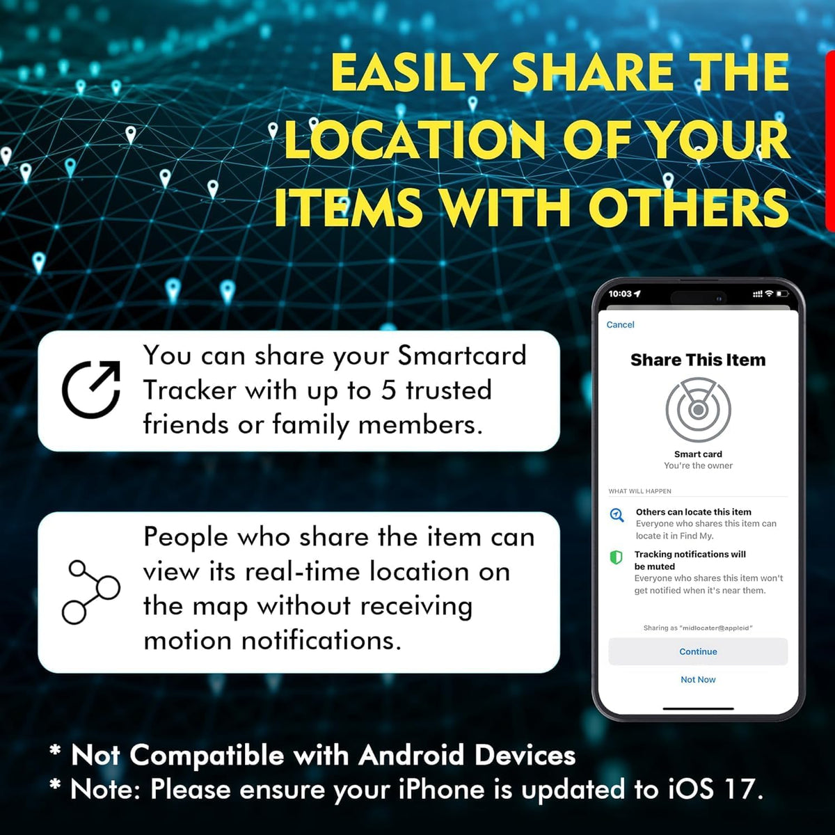 Smart Wallet Tracker Card – Find Lost Items Instantly