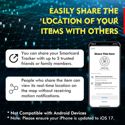 Smart Wallet Tracker Card – Find Lost Items Instantly