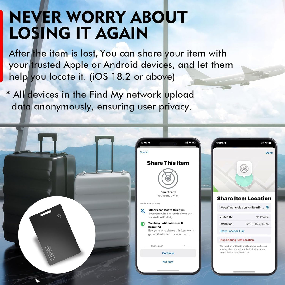 Smart Wallet Tracker Card – Find Lost Items Instantly