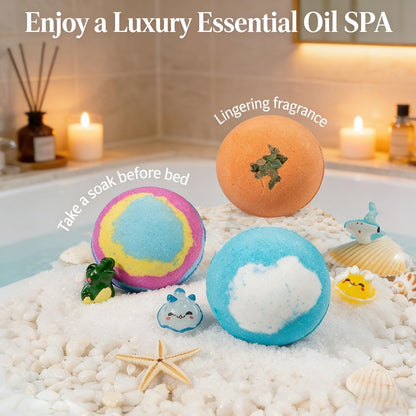Kids Bath Bombs with Surprise Toys – 12 Pack