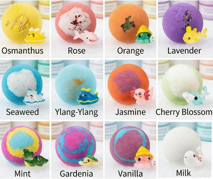 Kids Bath Bombs with Surprise Toys – 12 Pack