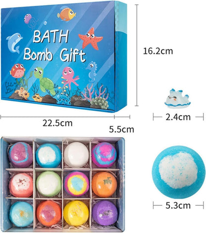 Kids Bath Bombs with Surprise Toys – 12 Pack