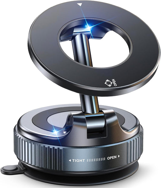 Vacuum Suction Magnetic Car Phone Holder