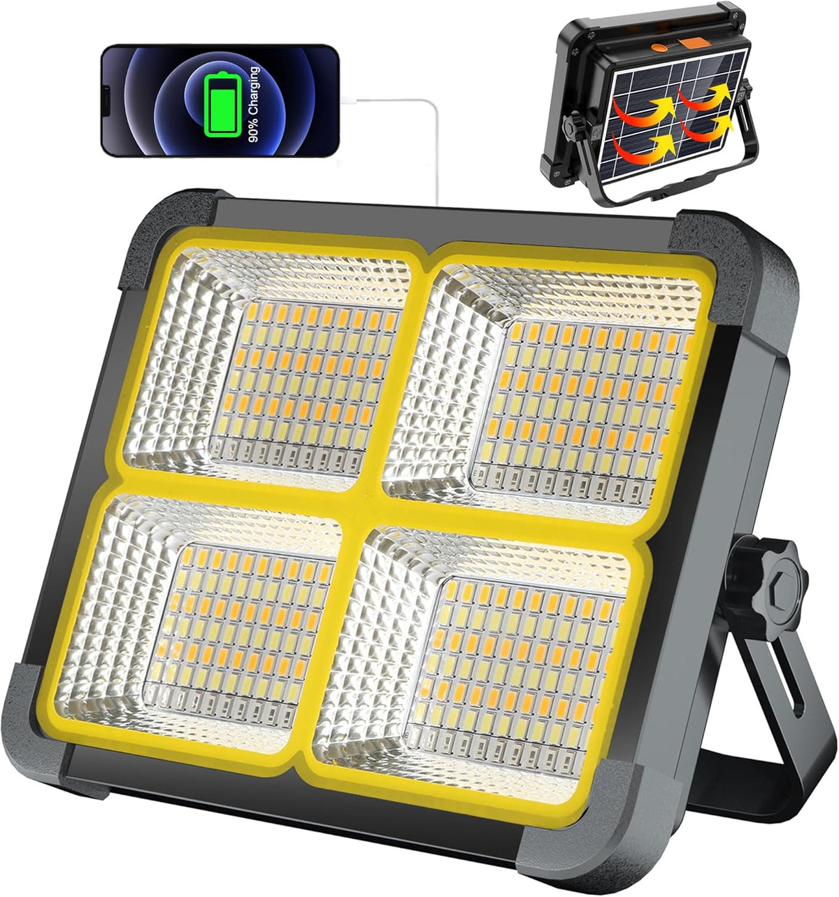 Solar LED Flood Light 100W – Emergency Power Bank
