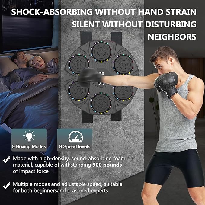 Smart Electronic Music Boxing Wall Target